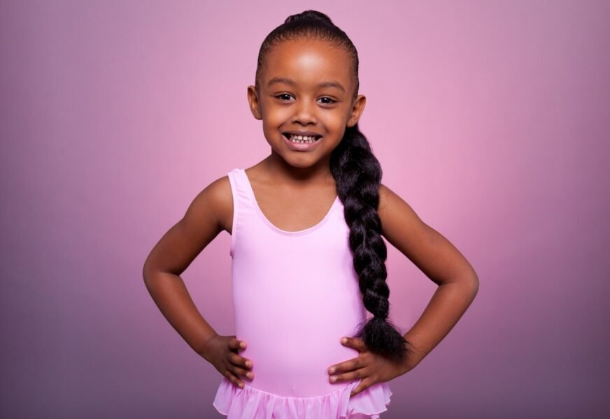 Portrait,Of,A,Cute,Little,African,American,Girl,Dancing